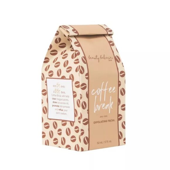 Beauty Bakerie Coffee Break AHA + BHA Exfoliating Facial Skin Care Product NIB - Picture 8 of 14